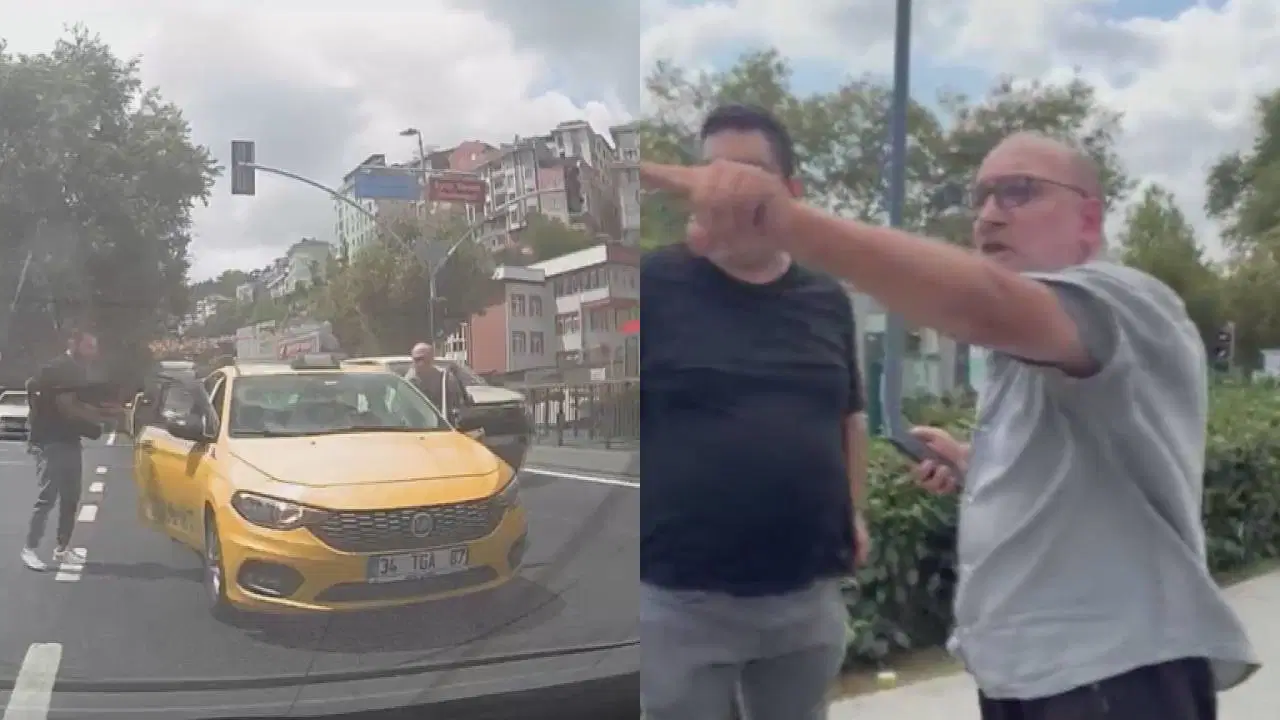 Eyüpsultan'da Trafik Kazası ve Tartışma Çıktı: Eşinin Yakasına Yapıştı