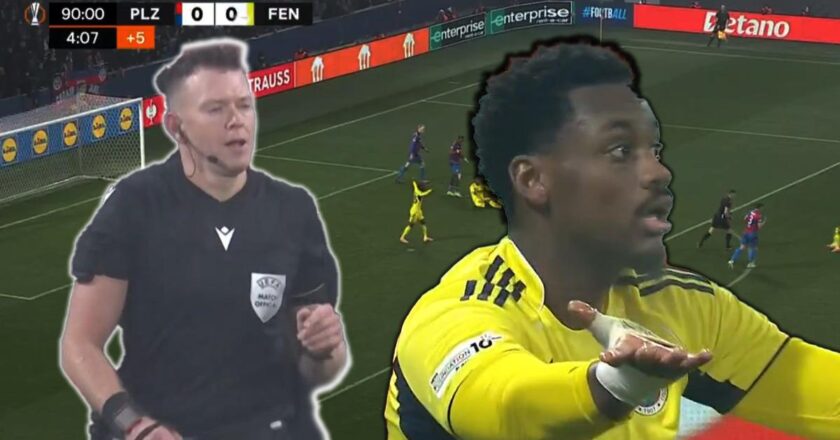 Hollandalı hakem Allard Lindhout Jhon Duran’ın son saniyede çekilmesine penaltı vermedi! Fenerbahçe isyan etti…